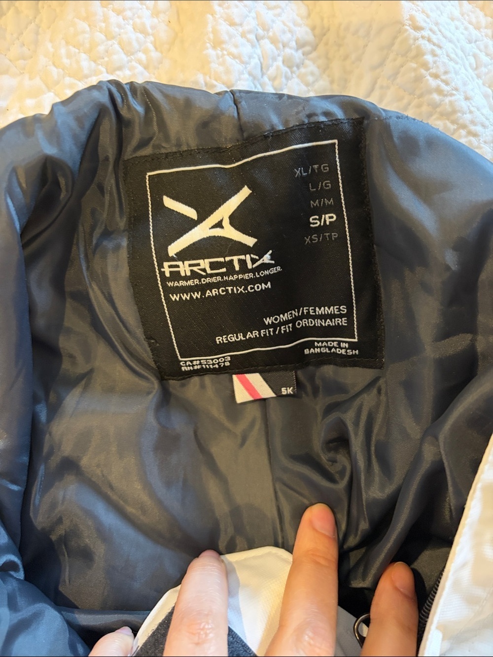 Arctix White Insulated Snow Pants- NWOT- Size S - Picture 6 of 8